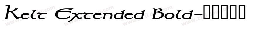 Kelt Extended Bold字体转换